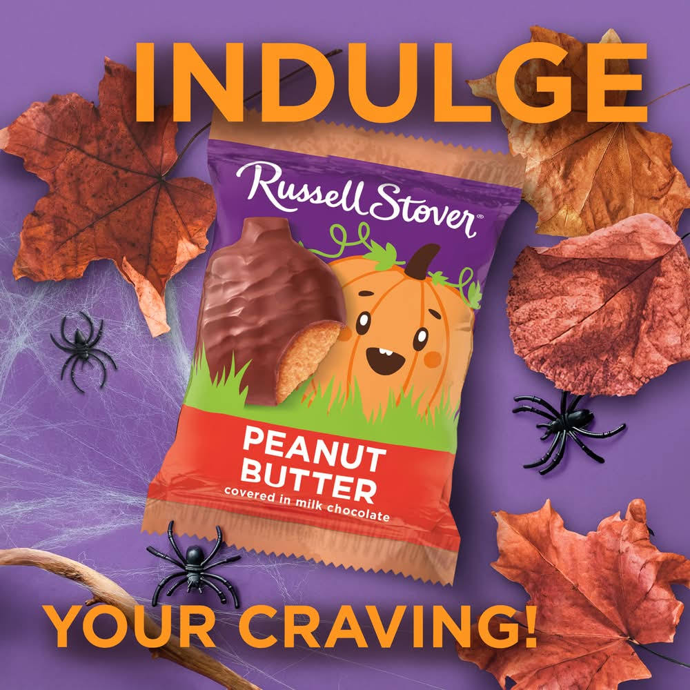Russell Stover Milk Chocolate Peanut Butter Pumpkin - 1.3 oz