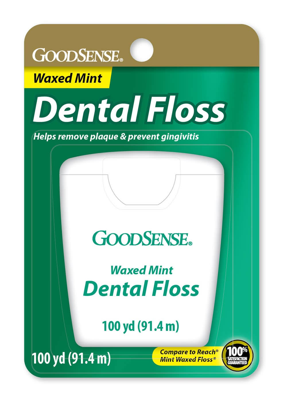 Good Sense Waxed Mint Dental Floss 100yd Case Pack 36