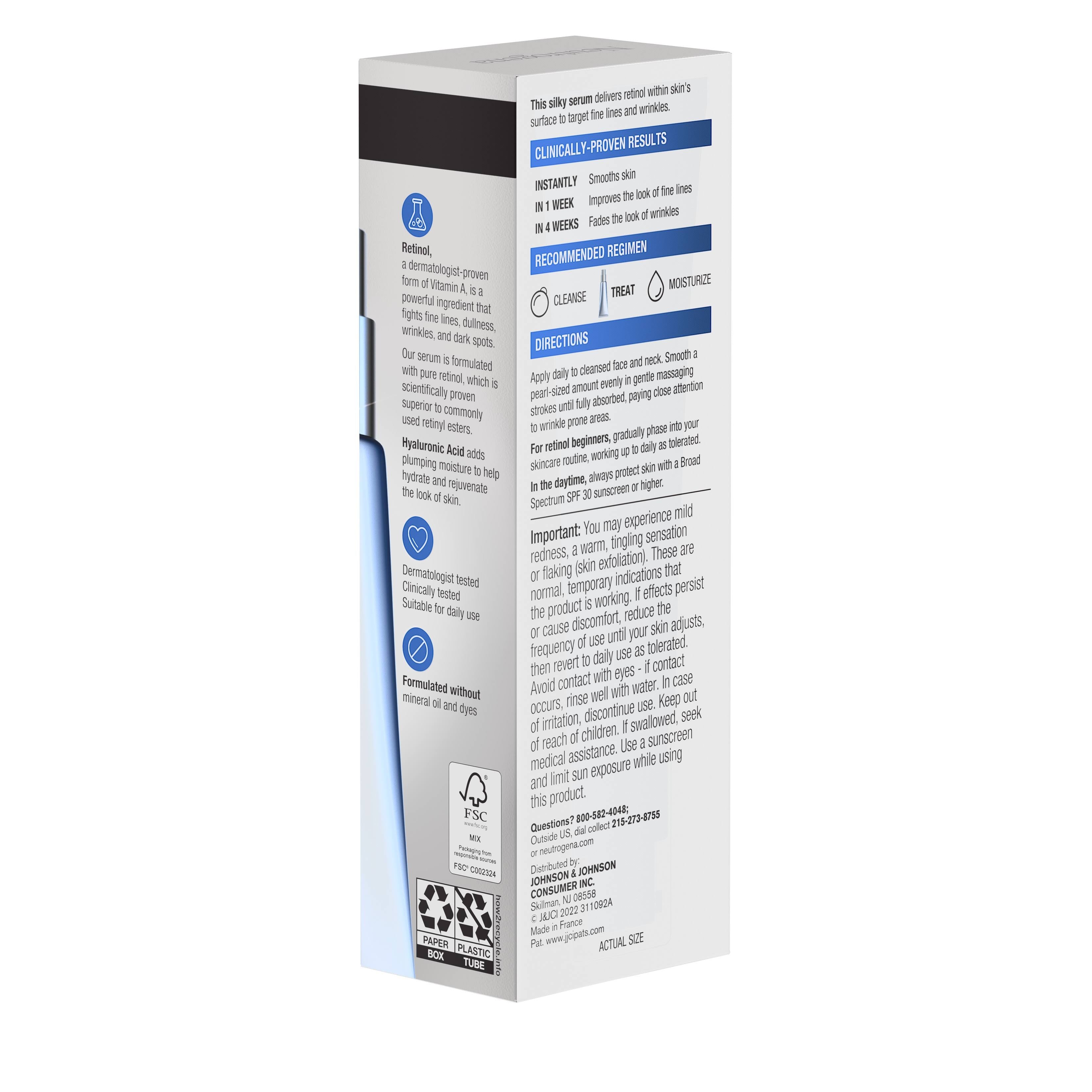 Neutrogena Rapid Wrinkle Repair Serum, 1 Fl. Oz.
