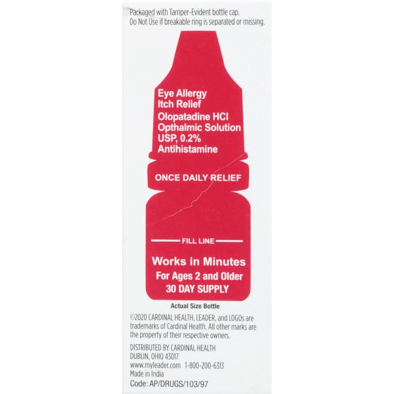 Leader, Eye Allergy Itch Relief, 0.085 fl oz