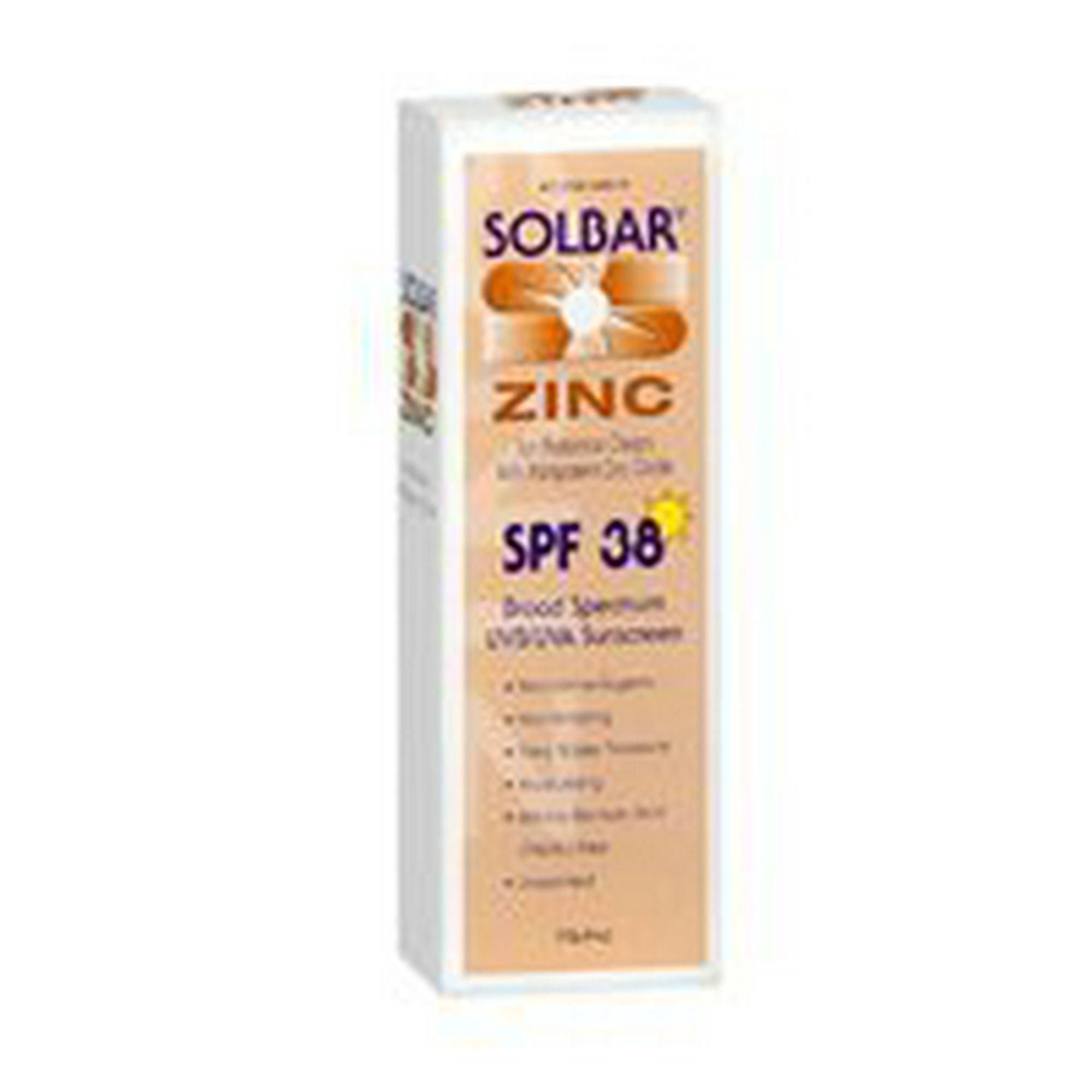 Solbar Zinc Sun Protection Cream SPF 38 4 oz