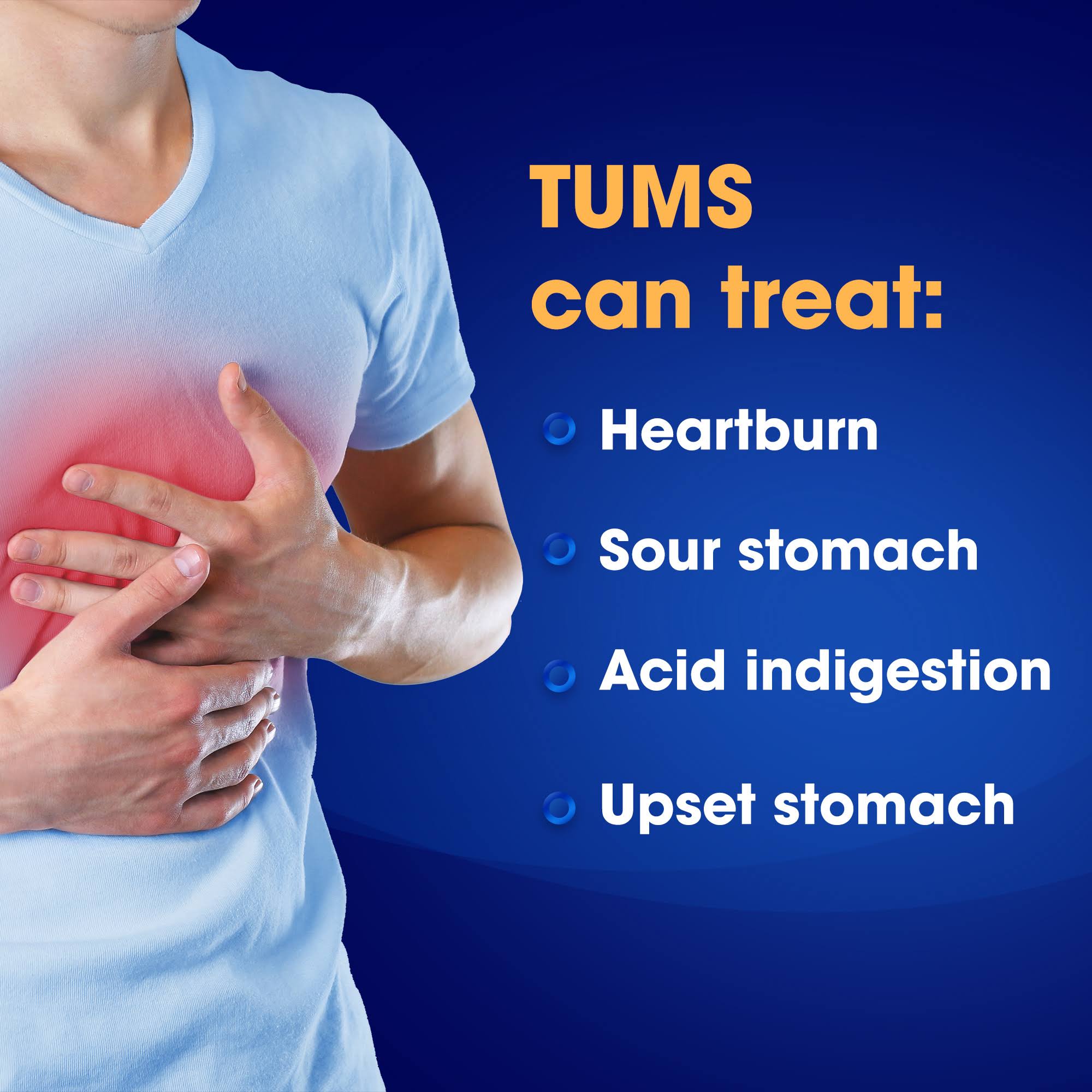 Tums Ultra Strength Assorted Fruit Antacid Chewable Tablets 72