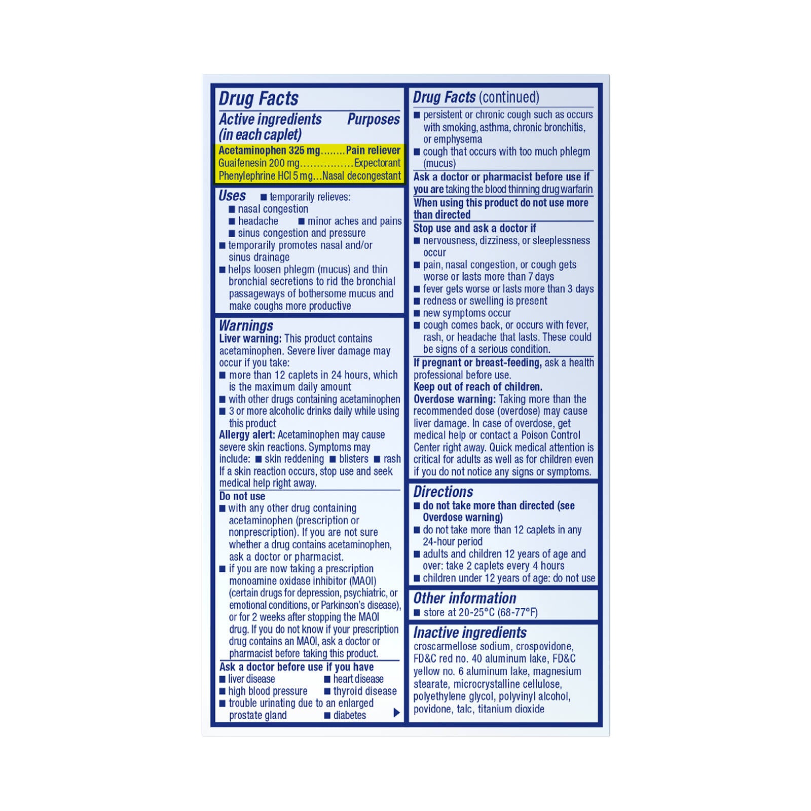 Mucinex Sinus-Max Severe Congestion Relief Caplets - 20 Ct