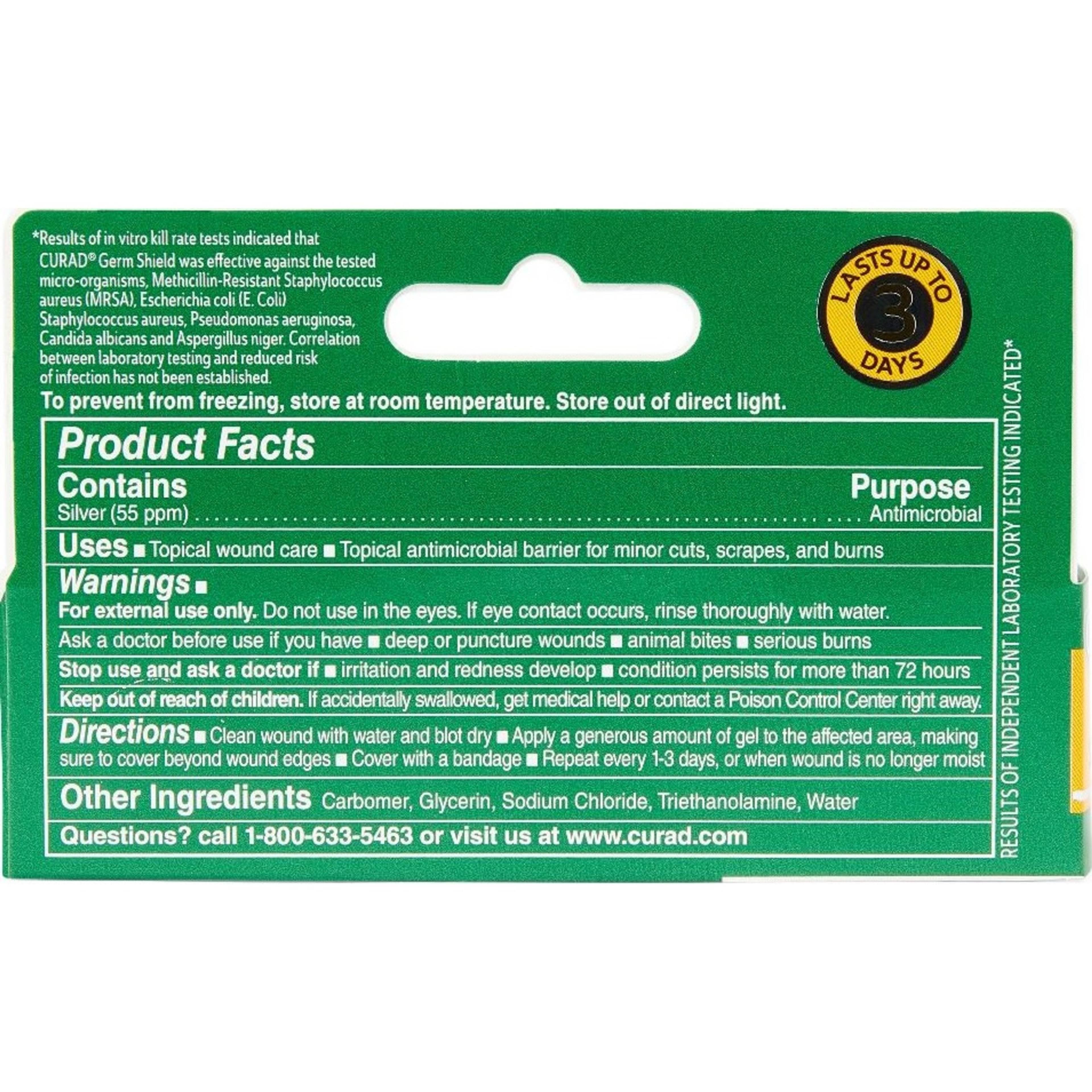 Curad Silver Solution Antimicrobial Gel