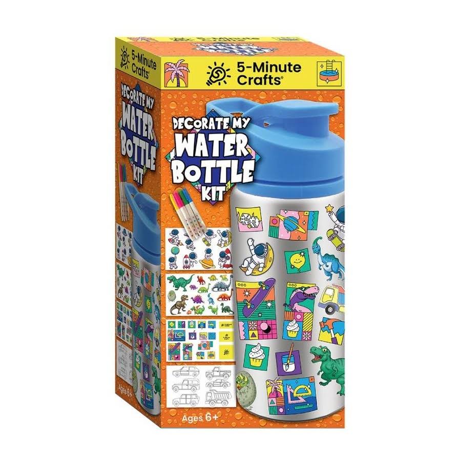 5-Minute Crafts - Kids Boy Bottle with Stickers Kit As Seen On Social Media