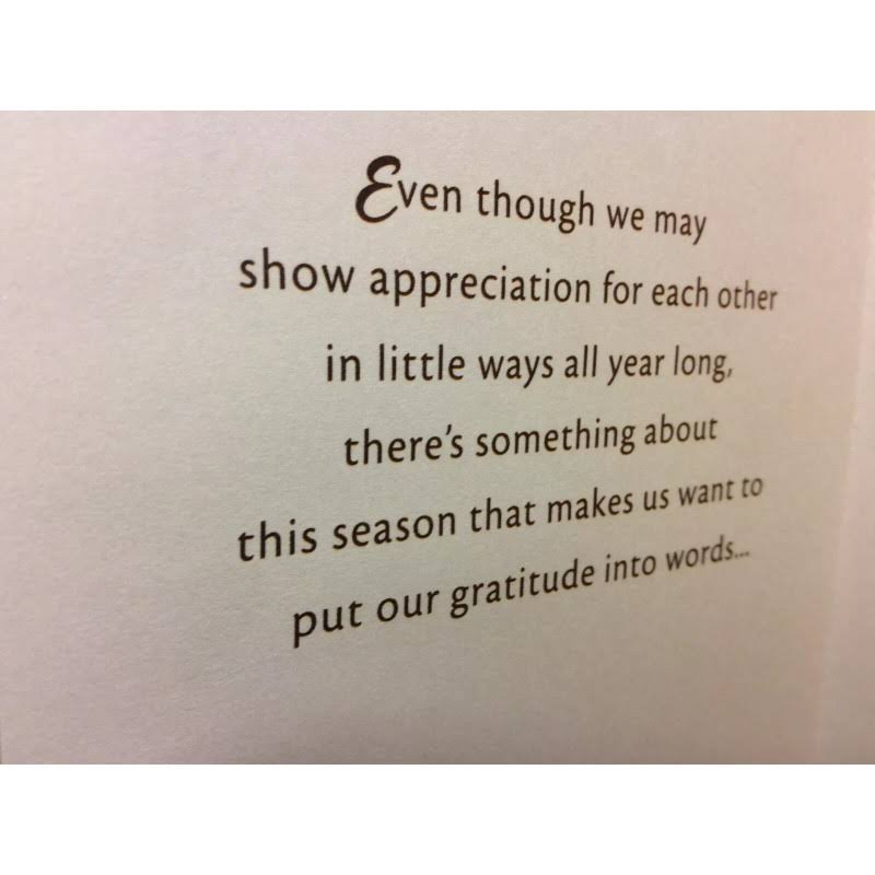 You're A Blessing Cornucopia Thanksgiving Card for Parents