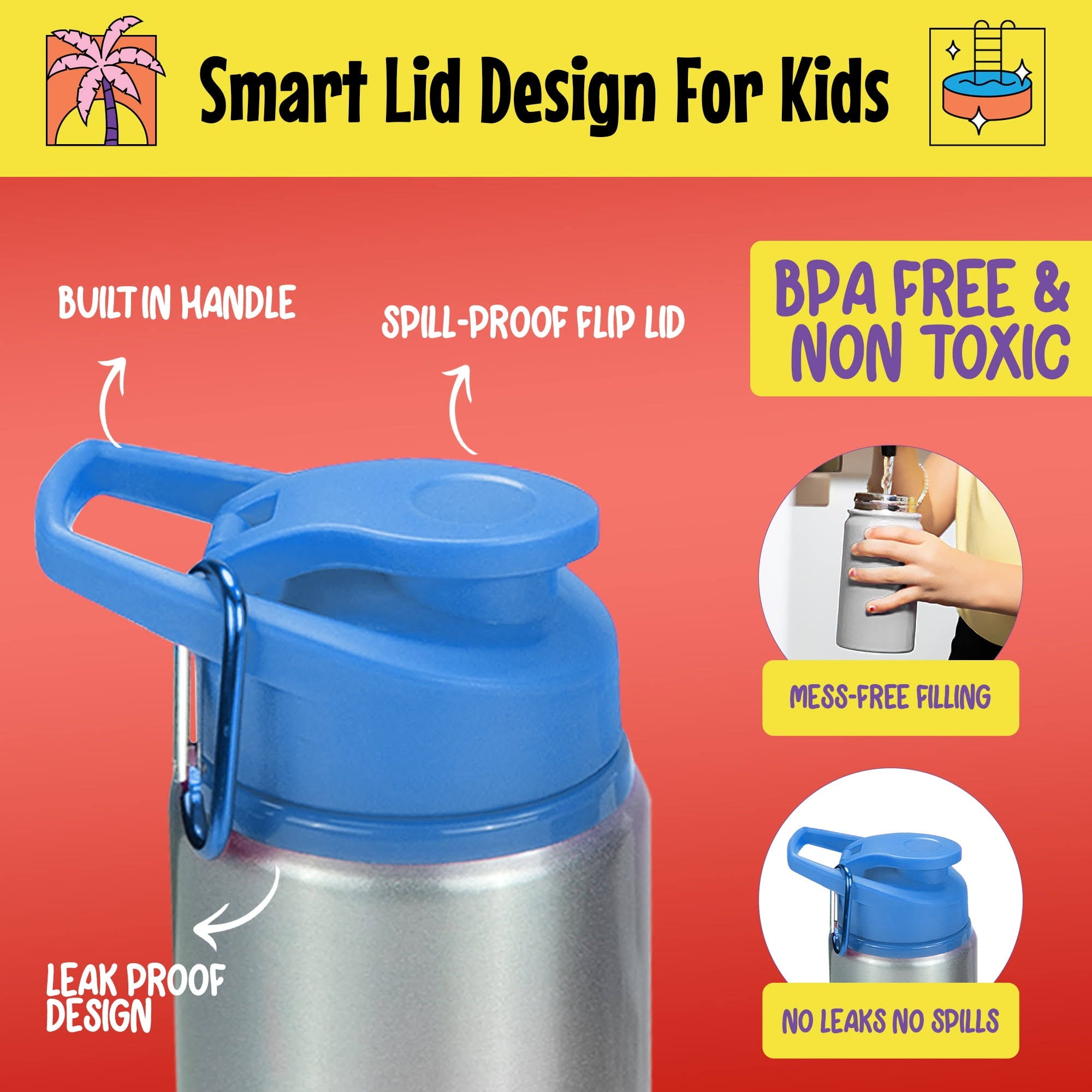 5-Minute Crafts - Kids Boy Bottle with Stickers Kit As Seen On Social Media