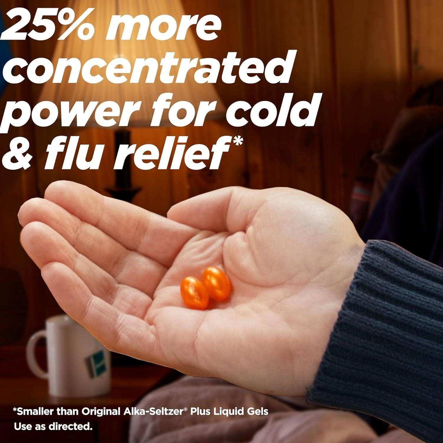 Alka-Seltzer Plus Powermax Cold & Flu Night Liquid Gels
