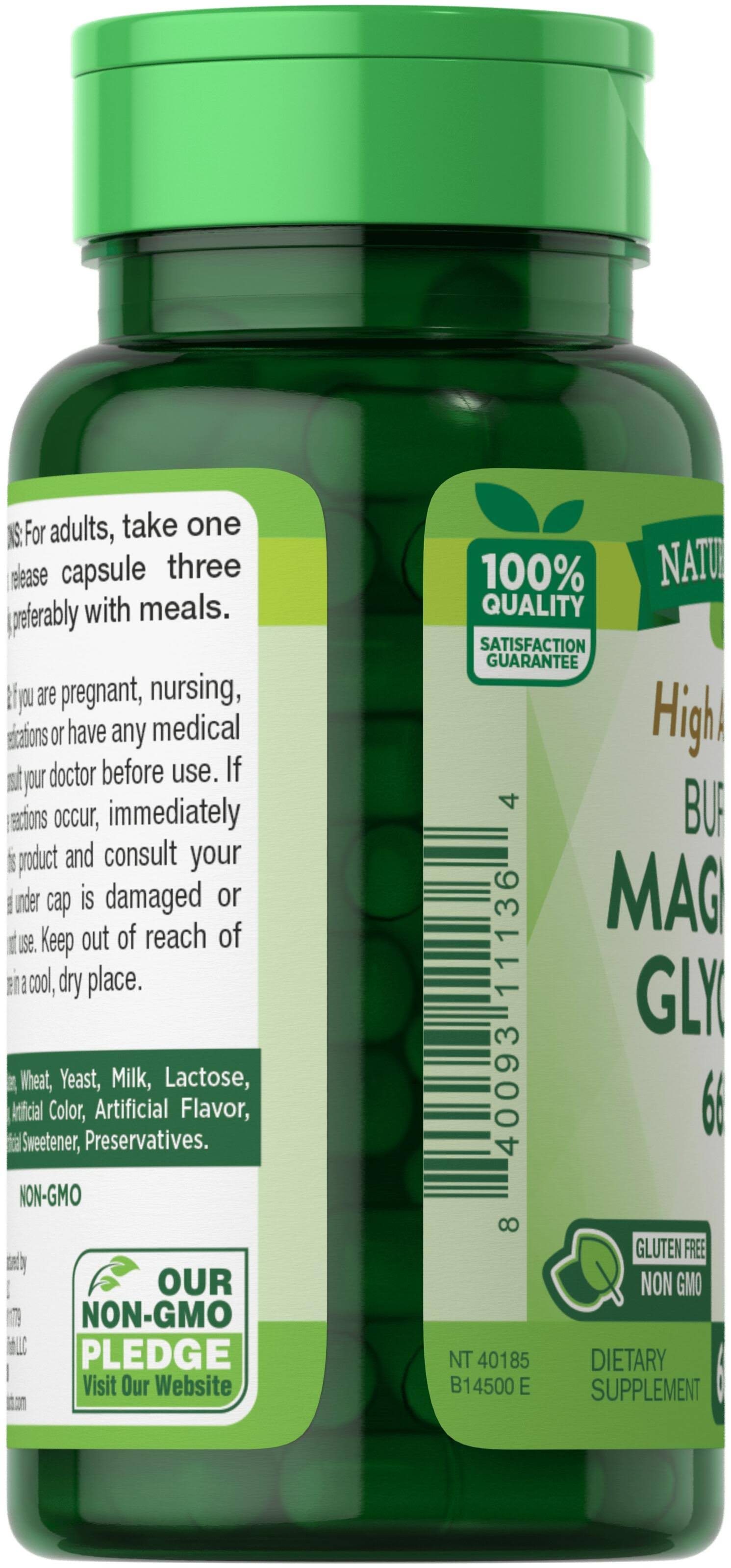 Nature's Truth Magnesium Glycinate, 665 mg, Quick Release Capsules - 60