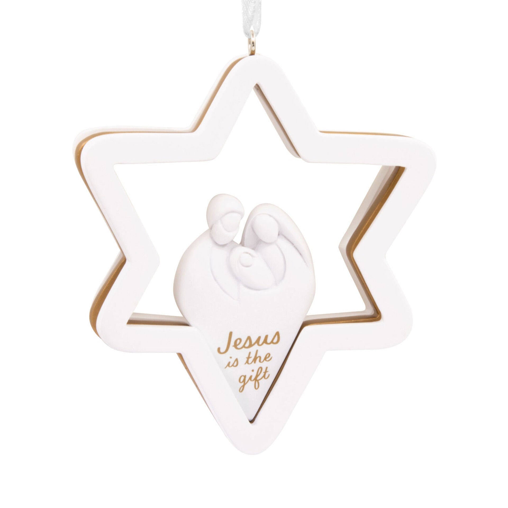 Dayspring Jesus Is The Gift Star Hallmark Ornament