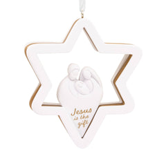 Dayspring Jesus Is The Gift Star Hallmark Ornament