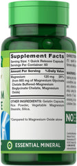 Nature's Truth Magnesium Glycinate, 665 mg, Quick Release Capsules - 60