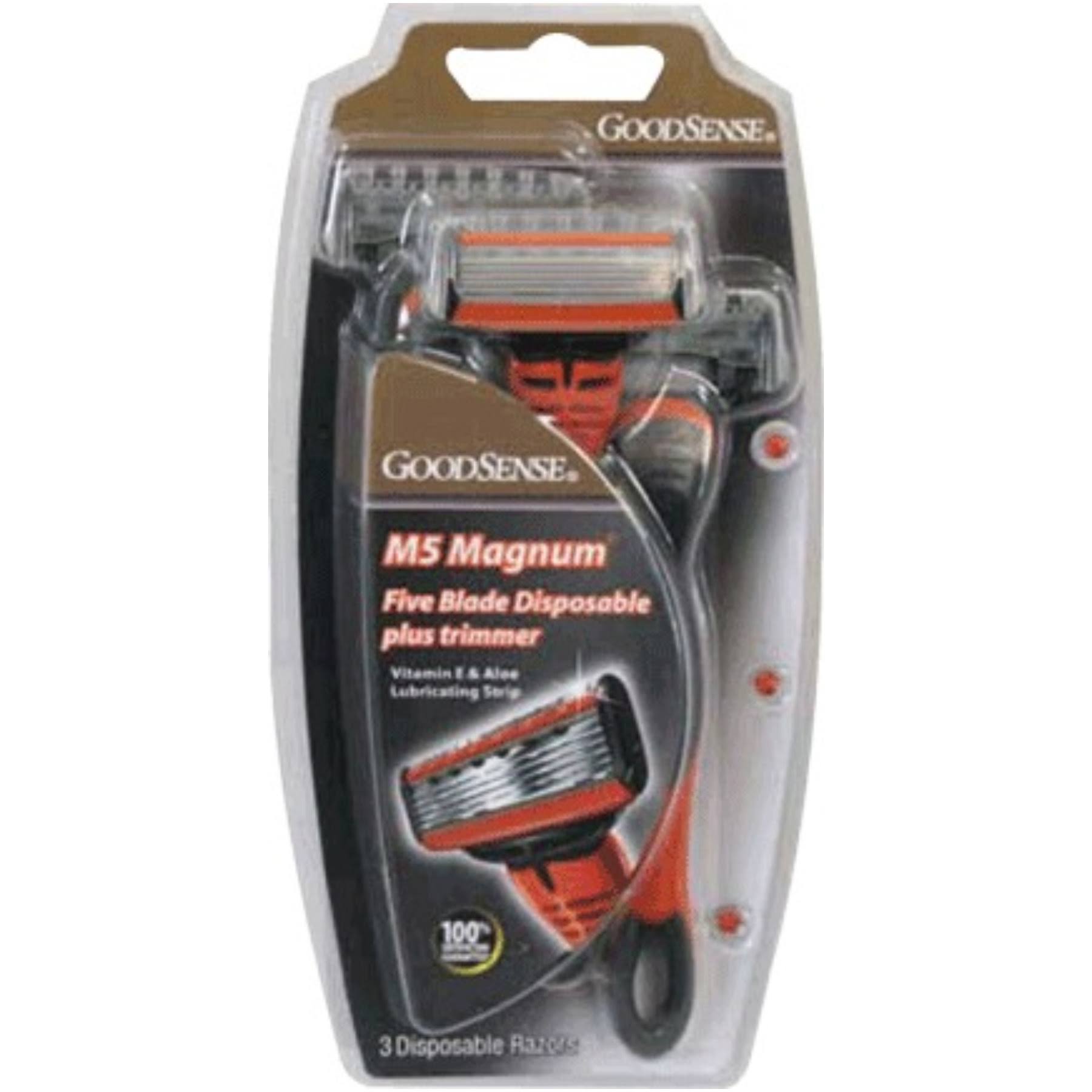 Goodsense M5 Magnum Disposable Razor 3 Ct - Case of 36
