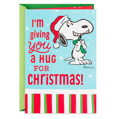 Peanuts Snoopy Hug Pop-Up Christmas Card
