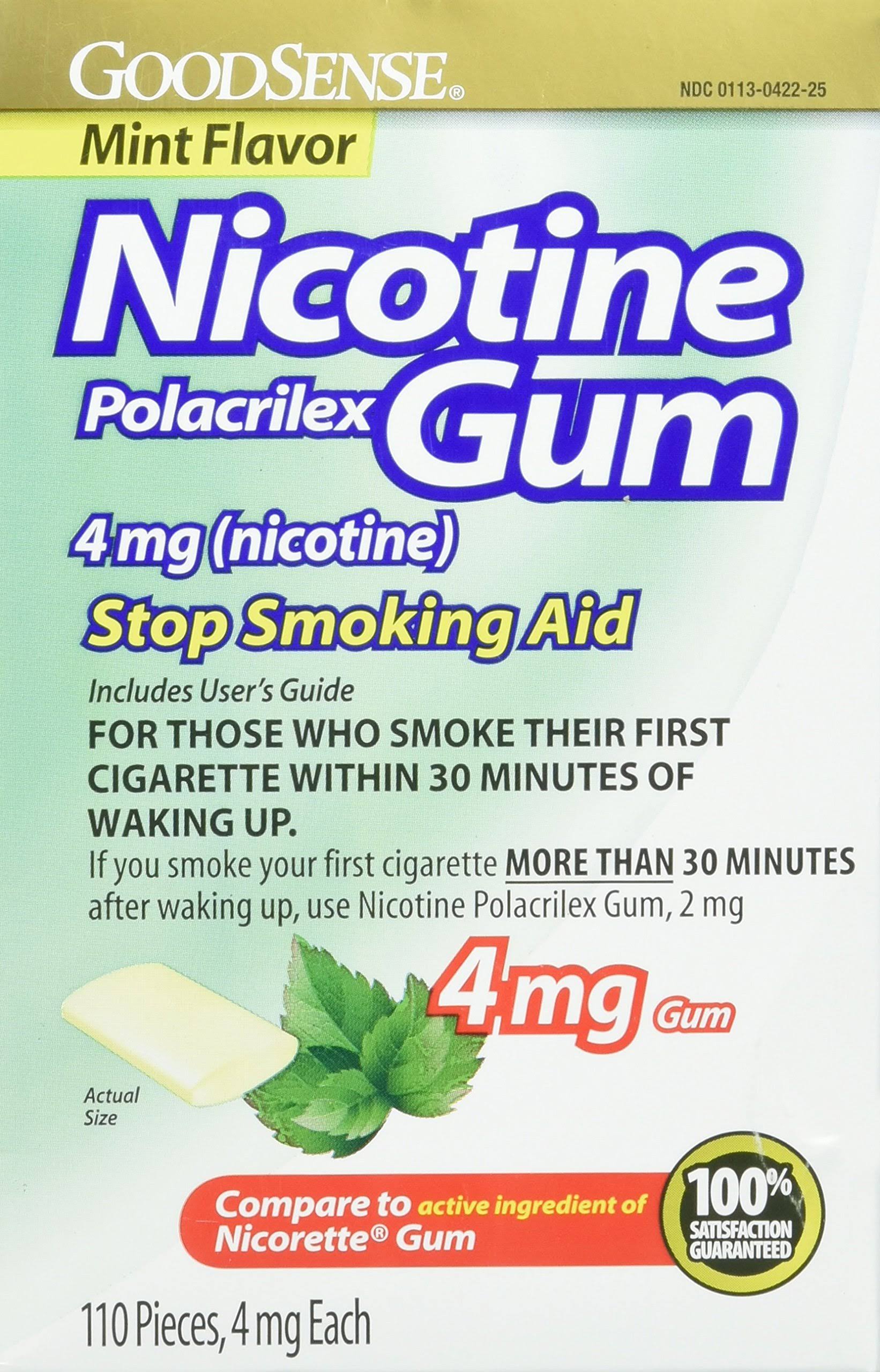 Good Sense Mint Nicotine Gum 4 Mg