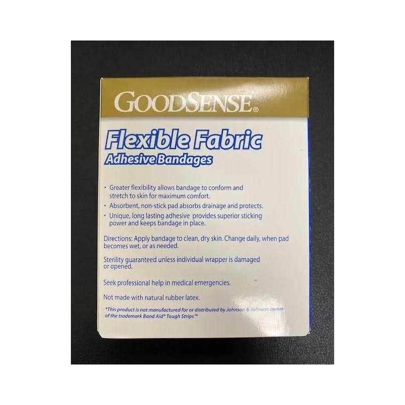 Goodsense Flexible Fabric Bandages All 3/4 x 3 Size