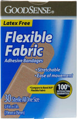 Goodsense Flexible Fabric Bandages All 3/4 x 3 Size