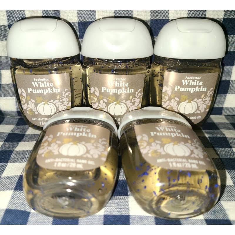 Bath & Body Works All New 5-Pack White Pumpkin Pocketbac Sanitizers 1 oz Bath & Body Works