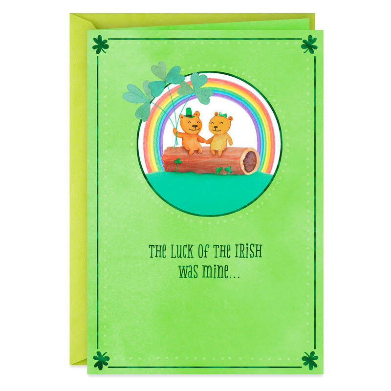 Hallmark St. Patrick's Day Card, Lucky to Love You Romantic St. Patrick's Day Card